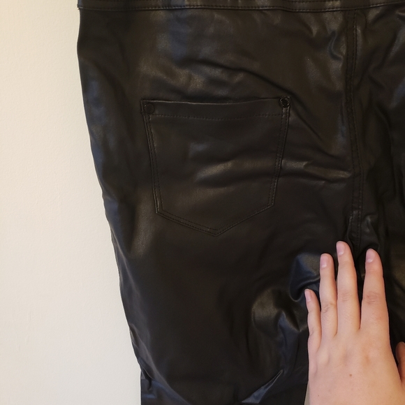 Leather Look Pants - Picture 2 of 2